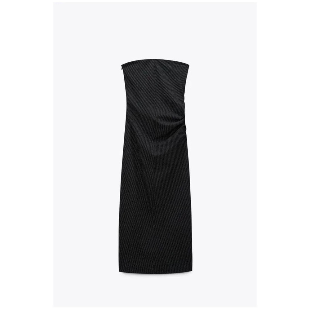 Zara Studio Pinstripe Dress Limited Edition M - Picture 5 of 15